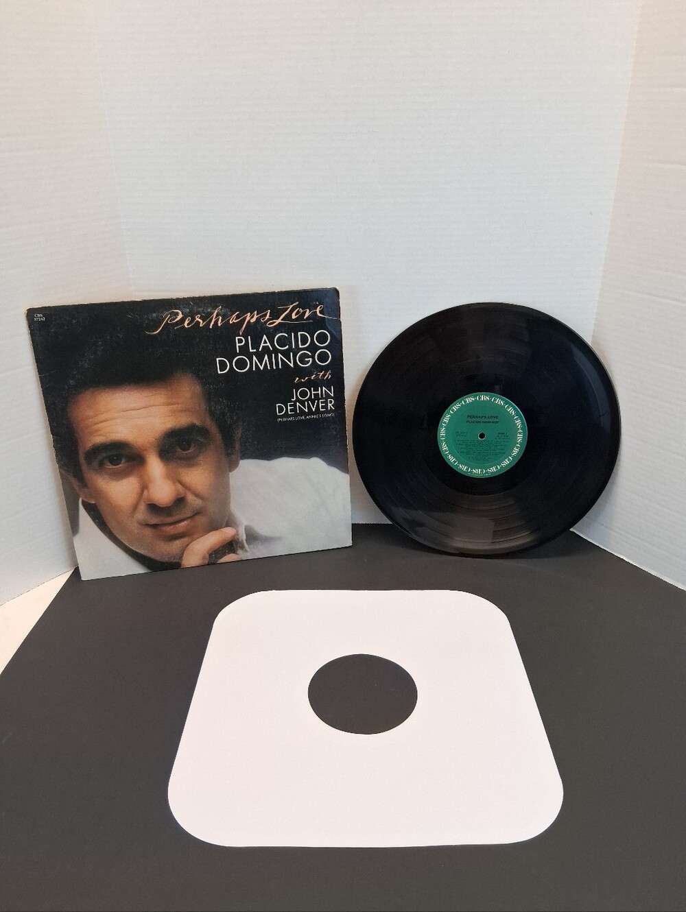 Placido Domingo with John Denver Perhaps Love Vinyl Record FM 37243 VTG 1981 VG+
